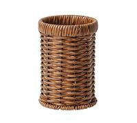 YKMYXZ, Organizzatore rotondo for utensili intrecciato a mano for il piano di lavoro della cucina, portaposate, porta cucchiai e bacchette, ceppo for coltelli
