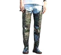 YKMYXZ， Pantaloni da pesca, pantaloni da pesca mimetici in PVC, stivali e pantaloni da pesca impermeabili e da caccia(35)
