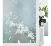 YKMYXZ, Pellicola autoadesiva for vetri in Vinile con Effetto Satinato Opaco e Floreale for la Privacy, for Il Controllo del Calore delle Porte di casa. TintSticker(60x500 Cm)
