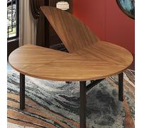 YKMYXZ, Piano del tavolo da pranzo in legno senza gambe, tavoli rotondi for banchetti di ristoranti commerciali, spessore 1,8 cm(Walnut Wood,150 cm (59 inch))
