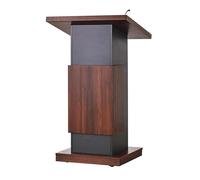 YKMYXZ Podio for discorsi di Lusso, podio Mobile in Legno, leggio da Pavimento Inclinato con Ruote bloccabili, bancone for Reception, 60 * 70 118 cm, Supporto for F