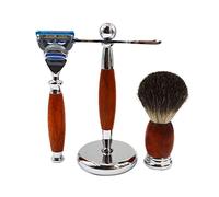 YKMYXZ, Porta Rasoio Pratici Supporti for pennelli da Rasoio da Uomo, Porta pennelli da Barba for Pulizia depilazione alla Moda, Set di pennelli da Barba for Rasoio con Manico in Metallo Maschile