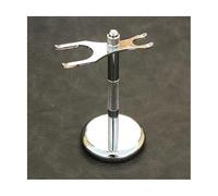 YKMYXZ, Porta-rasoio Pratico supporto for pennello da rasoio in argento da uomo, portapennello da barba in acciaio inossidabile alla moda, set di pennelli da rasoio da uomo lungo 15,2 cm