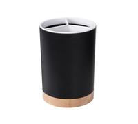 YKMYXZ, Portacoltelli da cucina, portaoggetti for stoviglie, portautensili, scolaposate, in plastica, staccabile, con 3 scomparti for coltelli(Black)