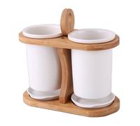 YKMYXZ, Portautensili for piano di lavoro della cucina, organizer for posate con vassoio di drenaggio e ceppo for coltelli