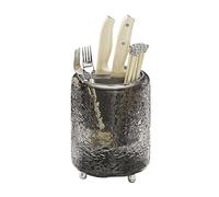 YKMYXZ, Portautensili multifunzione moderno girevole a 360°, organizer for forchette, bacchette e coltelli.(Gris)