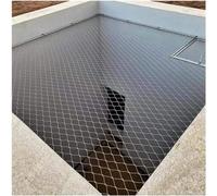 YKMYXZ, Rete di Protezione Flessibile in Fune Metallica con Fibbia, Rete di Protezione for confini di balconi, Scale, fattorie e Giardini, Rete anticaduta ad Alta Quota(B Mesh Hole: 10cm,1X10M)