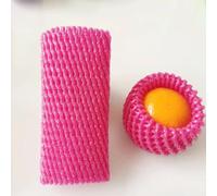 YKMYXZ, Rete Protettiva for Frutta, for Giardino Domestico, Rete Elastica anticollisione in Schiuma, Tubo di Trasporto, Protezione for imballaggio, Sacchetto in Rete, 140 Pezzi(Rose Red,14x7cm)