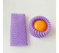 YKMYXZ, Rete Protettiva for Frutta, for Giardino Domestico, Rete Elastica anticollisione in Schiuma, Tubo di Trasporto, Protezione for imballaggio, Sacchetto in Rete, 140 Pezzi(Purple,14x7cm)
