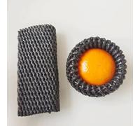 YKMYXZ, Rete Protettiva for Frutta, for Giardino Domestico, Rete Elastica anticollisione in Schiuma, Tubo di Trasporto, Protezione for imballaggio, Sacchetto in Rete, 140 Pezzi(Black,14x7cm)