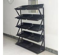 YKMYXZ, Scaffale for sacchetti di patatine for supermercati commerciali a 5 livelli, espositore for snack al dettaglio con 10 cestini