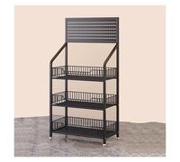 YKMYXZ, Scaffale for snack da 3/4/5 ripiani, scaffale for supermercati, espositore for caramelle e patatine commerciali con cestino portaoggetti(106x50cm/41.7x15.7in)