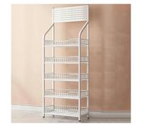 YKMYXZ, Scaffale for snack da supermercato a 4 o 5 livelli, espositori for negozi al dettaglio, organizzatore di snack commerciali for negozi di alimentari domestici e cucine(White 165,60x27cm/23.6x10