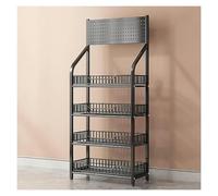 YKMYXZ, Scaffale for snack da supermercato a 4 o 5 livelli, espositori for negozi al dettaglio, organizzatore di snack commerciali for negozi di alimentari domestici e cucine(Black 140,50x27cm/19.7x10