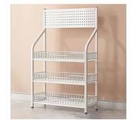 YKMYXZ, Scaffali espositivi for supermercati a 3 livelli, organizer for snack commerciali for negozi di alimentari e cucine domestiche(White)