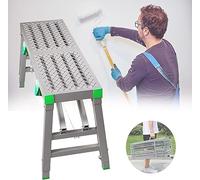 YKMYXZ, Scale a pioli, ponteggi pieghevoli, piattaforma di lavoro in acciaio, ponteggio for saldatura, scala a torre, sgabello, panca for lavaggio veicoli, carico massimo 880 libbre(A,160x40cm)