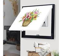 YKMYXZ Scatola a muro， Ristorante Pittura murale Contatori elettrici a singolo strato Immagine elettrica decorativa for dipinti Decorazione contatore Nascondi dipinti De(J,60x50cm)