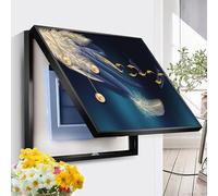 YKMYXZ Scatola a muro， Scatola di commutazione creativa con piume Copertura semplice Contatori decorativi Scatola di contatori elettrici Pittura decorativa vuota, 80x60 cm(80x60cm)