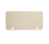 YKMYXZ, Schermi protettivi anti-starnuto, divisori for scrivania, riducono il rumore e le distrazioni visive for scuola e ufficio.(Off-white,100 * 30cm with flat bottom clip)