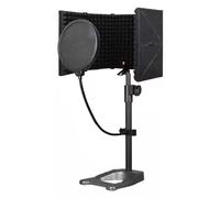 YKMYXZ， Schermo di isolamento for microfono con filtro anti-pop e supporto, set di apparecchiature di registrazione vocale for studio di registrazione domestico, box insonorizzante for sala prove(Set