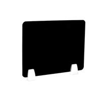YKMYXZ, Schermo divisorio for scrivania in acrilico for ufficio, schermi protettivi anti-starnuto, schermo for aule, biblioteche e tavoli da ufficio(Black,30cm*100cm with clip)