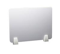 YKMYXZ, Schermo divisorio for scrivania in acrilico for ufficio, schermi protettivi anti-starnuto, schermo for aule, biblioteche e tavoli da ufficio(White,30cm*90cm with clip)