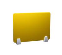 YKMYXZ, Schermo divisorio for scrivania in acrilico for ufficio, schermi protettivi anti-starnuto, schermo for aule, biblioteche e tavoli da ufficio(Yellow,30cm*60cm with clip)