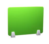 YKMYXZ, Schermo divisorio for scrivania in acrilico for ufficio, schermi protettivi anti-starnuto, schermo for aule, biblioteche e tavoli da ufficio(Green,30cm*80cm with clip)