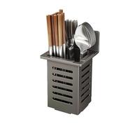 YKMYXZ, Scolapiatti da parete for utensili, contenitore quadrato for utensili da cucina staccabile, robusto portaposate for utensili e ceppo for coltelli