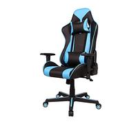 YKMYXZ, Sedia da gioco Big and Tall, resistente, con capacità di 400 libbre, schienale alto, poggiatesta in similpelle, sedia da computer con base in metallo resistente for giocatori e impiegati