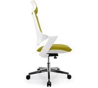 YKMYXZ, Sedia da gioco, sedia Zero, sedia da ufficio con schienale alto for giochi, supporto lombare regolabile/bianco rosso(White Green)