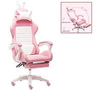 YKMYXZ, Sedia da ufficio direzionale ergonomica for computer e PC, con schienale alto, altezza regolabile, poggiatesta e supporto lombare, modello Racistyle.
