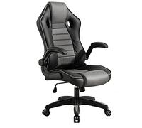 YKMYXZ, Sedia da ufficio ergonomica, robusta, for camera da letto, ufficio, sala riunioni, sedia girevole for scrivania direzionale/Rosso/50 * 48 * 110-118 cm(Black)