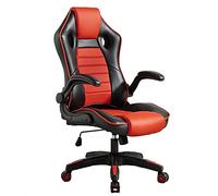 YKMYXZ, Sedia da ufficio ergonomica, robusta, for camera da letto, ufficio, sala riunioni, sedia girevole for scrivania direzionale/Rosso/50 * 48 * 110-118 cm(Red)