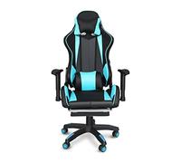 YKMYXZ, Sedia ergonomica da ufficio Gamichairs, sedia girevole for computer con schienale alto, supporto lombare, poggiapiedi, braccioli e poggiatesta for adulti.