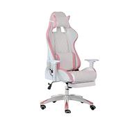 YKMYXZ, Sedia ergonomica for computer con schienale alto, in similpelle, con poggiatesta e supporto lombare, poggiapiedi, for videogiochi/B(B)