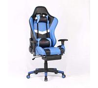 YKMYXZ, Sedie da gioco for computer Sedia da gioco Racioffice con schienale alto for computer e video, ergonomica/rossa/70 * 70 * 127 cm(Blue)