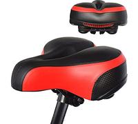 YKMYXZ, Sella for bicicletta for bambini, accessori for passeggini, seggiolino for bicicletta pieghevole, cuscino for mountain bike, borsa for seggiolino.(Red)