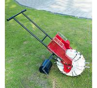 YKMYXZ, Seminatrice a Spinta for Giardino, spandiconcime for Prato e Giardino, Semina e fertilizzazione simultanee, distributore Manuale Portatile, Semina precisa(7 Holes)