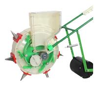 YKMYXZ, Seminatrice da giardino di precisione in metallo, seminatrice da giardino a spinta manuale, seminatrice a fila, seminatrice per mais, seminatrice per soia, arachidi, mais, cotone, soia(6