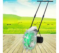 YKMYXZ, Spanditori manuali di precisione for Semi e applicatori di fertilizzanti, seminatrice a File con Guida a Terra for la Semina di Semi