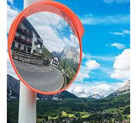 YKMYXZ, Specchio stradale convesso for esterni, con staffa di fissaggio a parete, for la sicurezza di negozi, punti ciechi, sorveglianza, parcheggio, strada, 80 cm(75CM)