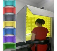 YKMYXZ, Stanza di isolamento acustico for home studio, for apparecchiature di registrazione microfonica, podcast, canto, giochi e trasmissione(Yellow)