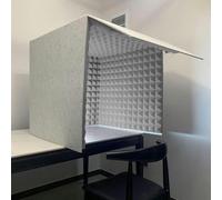 YKMYXZ, Stanza insonorizzata for studio domestico, cabina acustica autocostruita, for ufficio domestico e studio(Gris)