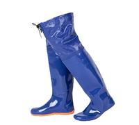 YKMYXZ, Stivali da pesca in PVC blu impermeabili, con glutei alti fino al ginocchio, adatti for la pesca.(7.5)