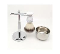 YKMYXZ, Supporto for rasoio Pratici supporti for pennelli for rasoio da uomo, Pennello da barba sintetico Include supporto for ciotola da barba, Set di pennelli for rasoio for crema da barba perfetta