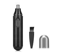 YKMYXZ, Tagliapeli for naso e orecchie, depilazione elettrica indolore for uomini e donne, funzionamento a batteria, lame a doppio taglio con spazzola for la pulizia
