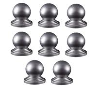 YKMYXZ, Tappi for pali di recinzione in metallo zincato argento Tappi for pali di recinzione in metallo zincato impermeabile for recinzione da giardino, 114x114 mm(50x50mm)