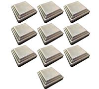 YKMYXZ, Tappi superiori for pali di recinzione in metallo, 10 pezzi. Tappi superiori for pali di recinzione in alluminio/tappi for pali in alluminio, perfetti for pali di recinzione.