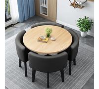 YKMYXZ Tavolo da Ufficio, Set Tavolo e sedie da Ufficio Tavolino da caffè, Set tavolino e sedie, Salva Spazio, for Ufficio Combinato in Appartamento familiare(K)